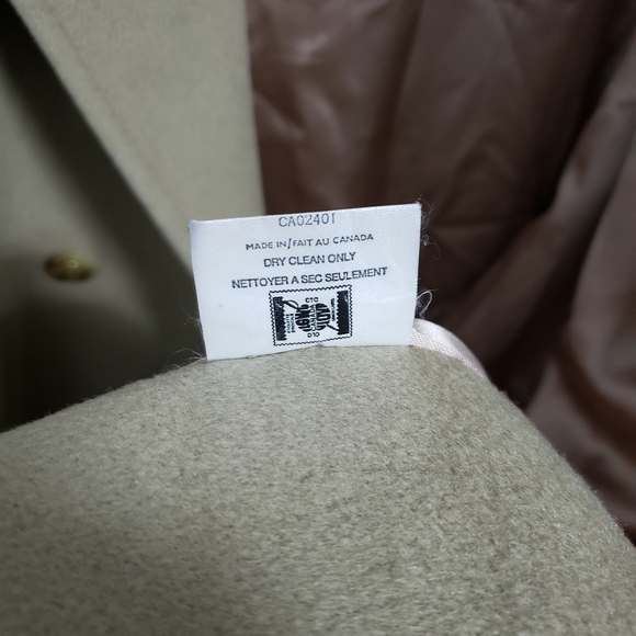 VINTAGE MALLIA Tan Wool & Cashmere Long Coat - Picture 8 of 15